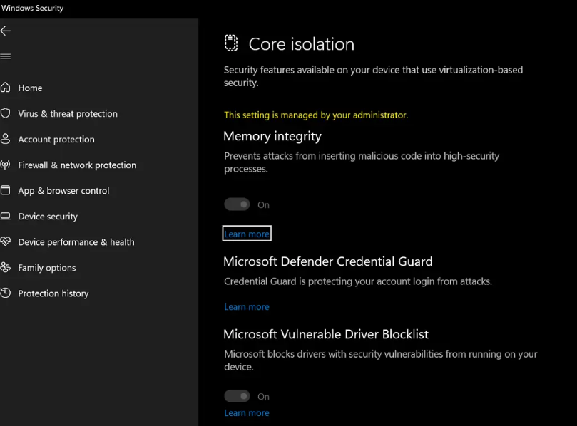 Windows Security 获新功能：可阻止安装恶意驱动程序