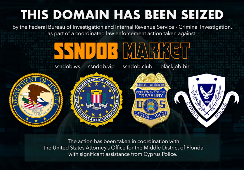 FBI 查封了出售数百万被盗 SSN 的臭名昭著的网络黑市